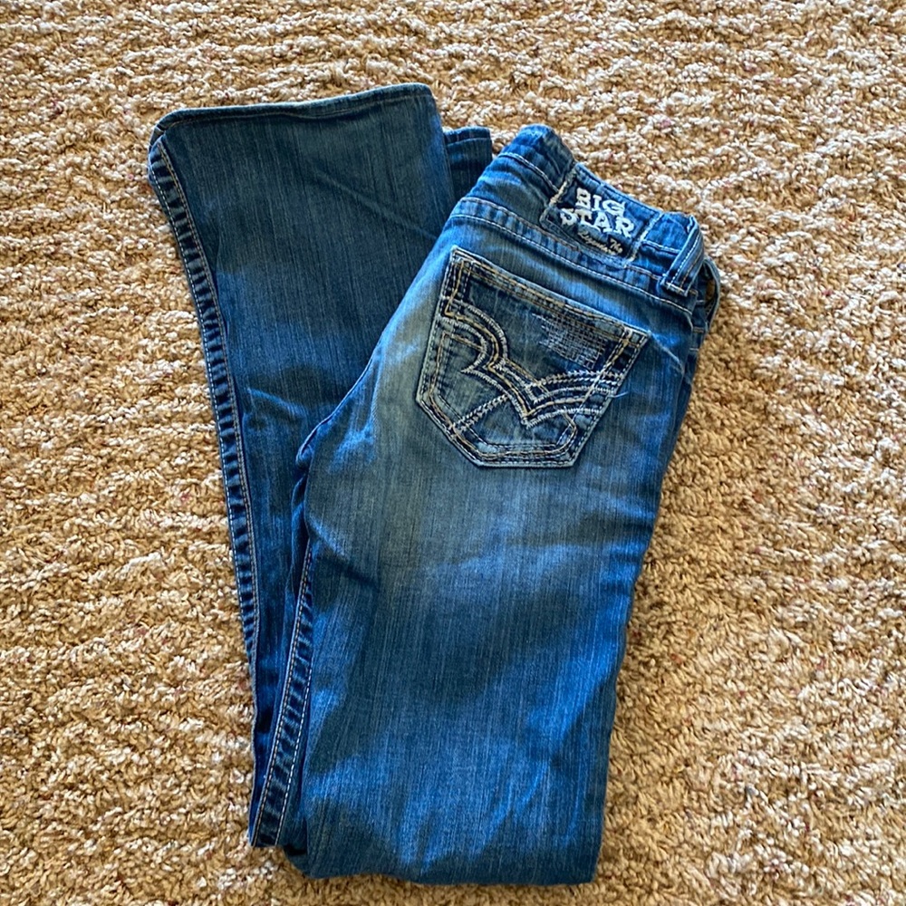 Big Star Remy Low Rise Boot Cut 27 hemmed